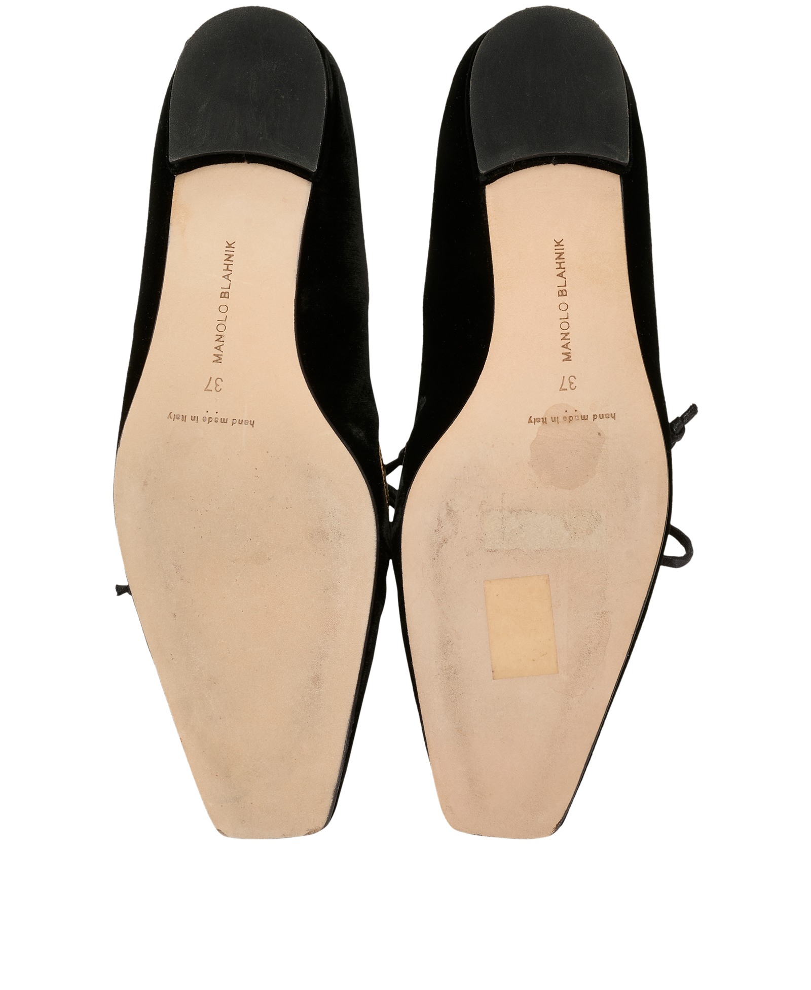 Manolo Blahnik Laced Flats, &pound;150, Shoes, Velvet, Top view