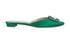 Manolo Blahnik Hangisi embellished Slipers, &pound;420, Shoes, Green, Satin, Front view