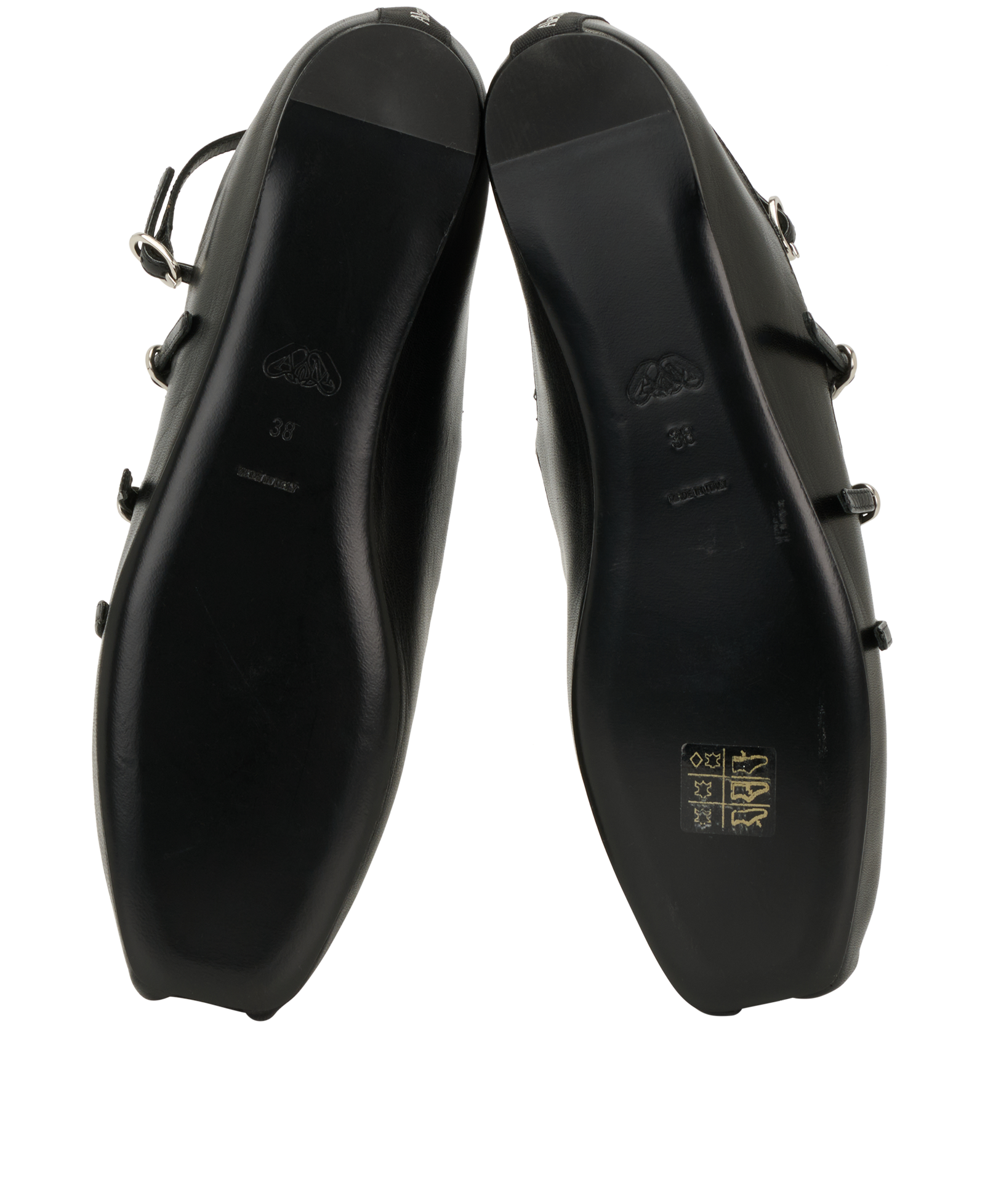 Alexander McQueen Ballet Flats, &pound;220, Shoes, Black, Leather, Top view