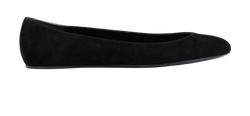 Alexander McQueen Daim Ballerina Flats, Suede, Black, UK7, 3*