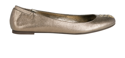 Alexander McQueen Sequined Skull Flats, front view