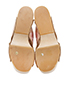 Alexander McQueen Open Toe Embroidered Clogs, top view
