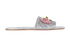 Miu Miu Rose Detail Slip On Sandal, front view