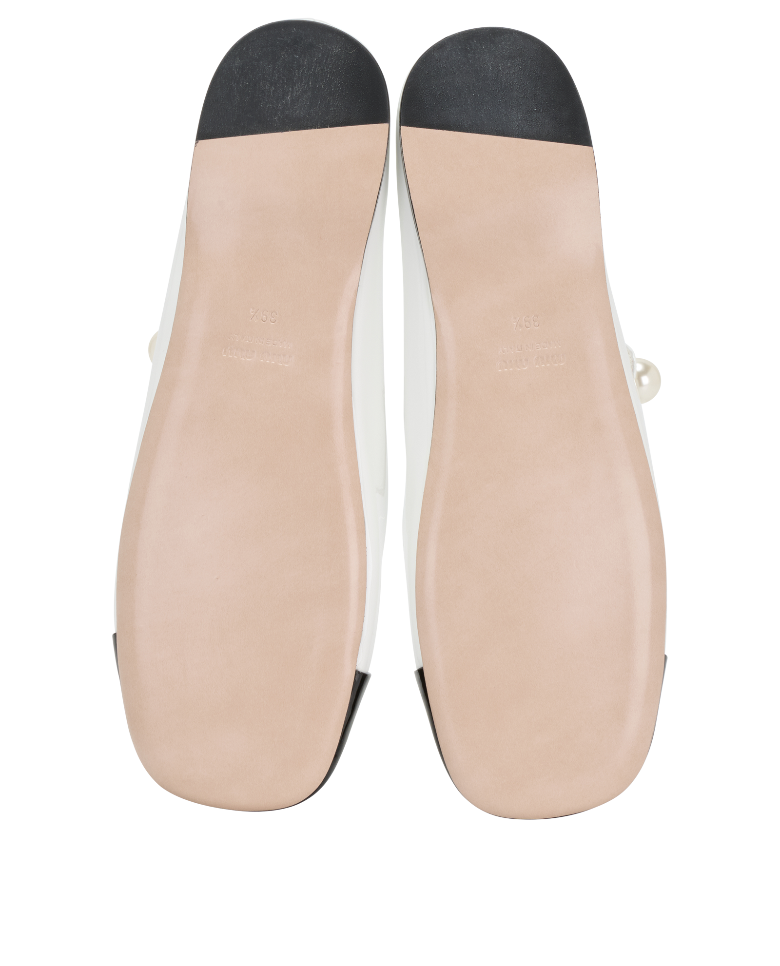 Miu Miu Two Tone Mary Jane, &pound;375, Shoes, Black/White, Patent Leather, Top view