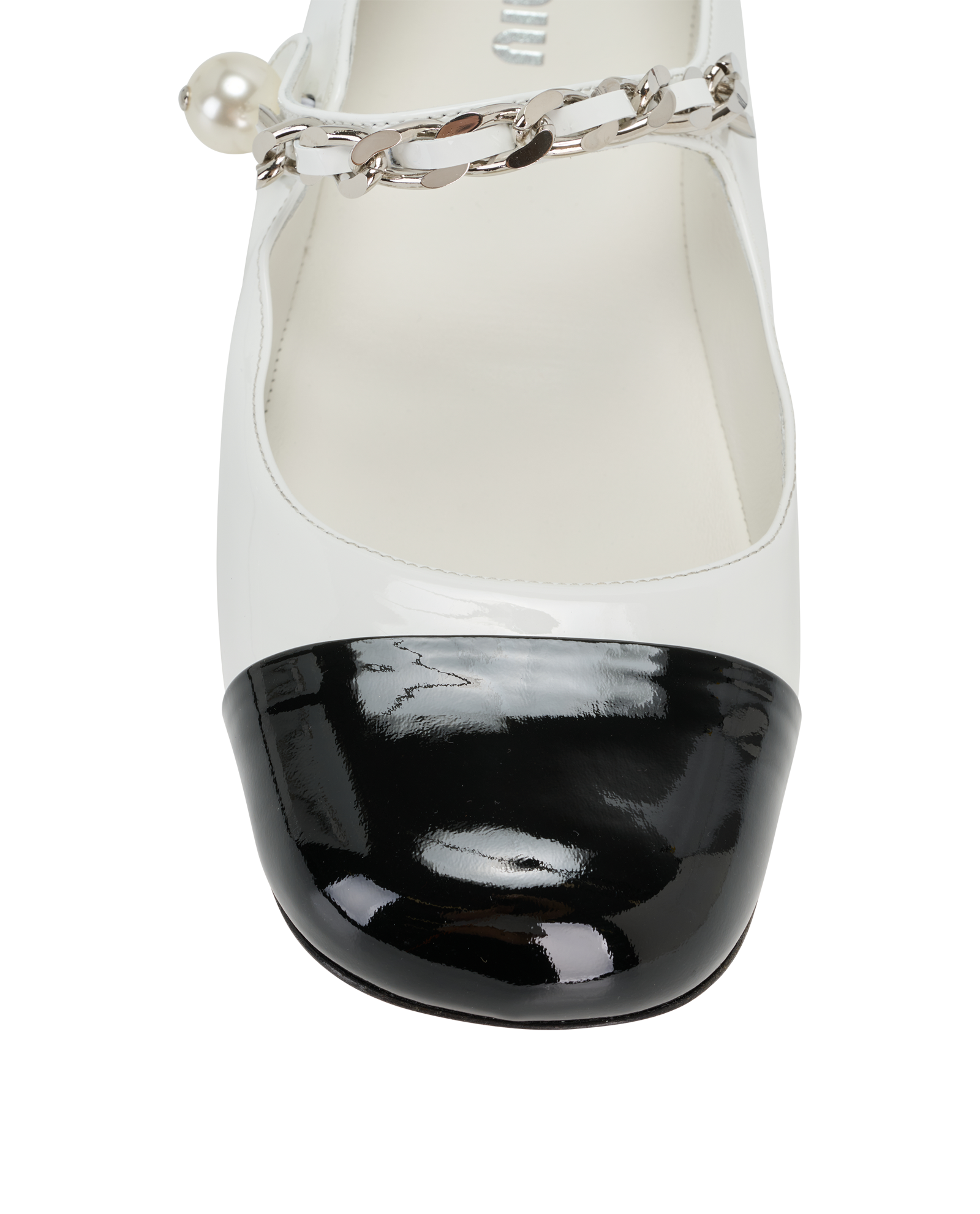 Miu Miu Two Tone Mary Jane, &pound;375, Shoes, Black/White, Patent Leather, Other view