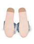 Miu Miu Feathers Denim Sandals, top view