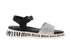 Miu Miu Glitter Sandals, &pound;250, Shoes, Black/Silver/White, Fabric, Front view