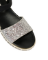 Miu Miu Glitter Sandals, &pound;250, Shoes, Black/Silver/White, Fabric, Other view