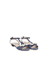 Miu Miu Crystal Embellished Flat Sandals, side view