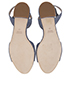 Miu Miu Crystal Embellished Flat Sandals, top view