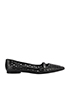 Marc Jacobs Perforated Square Toe Flats, front view