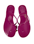 Mulberry Jelly Thongs, top view