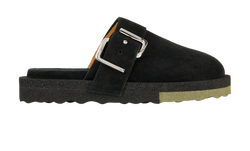 Off-White Sponge Clogs, Men, Suede, Black, UK7, DB, 3*