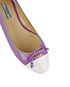 Prada Leather Cap Toe Ballet Flats, other view