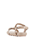 Prada Nude Flat Bow Sandals, back view