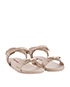 Prada Nude Flat Bow Sandals, side view