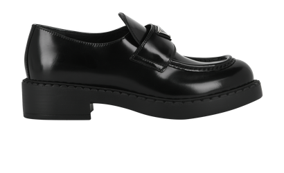 Prada Chocolate Loafers, front view