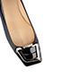Prada Silver Buckle Flats, other view