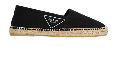 Prada Canvas Logo Espadrilles, front view