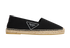 Prada Canvas Logo Espadrilles, front view