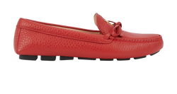 Prada Driving Shoes, Leather, Red, UK2.5, B, 3*