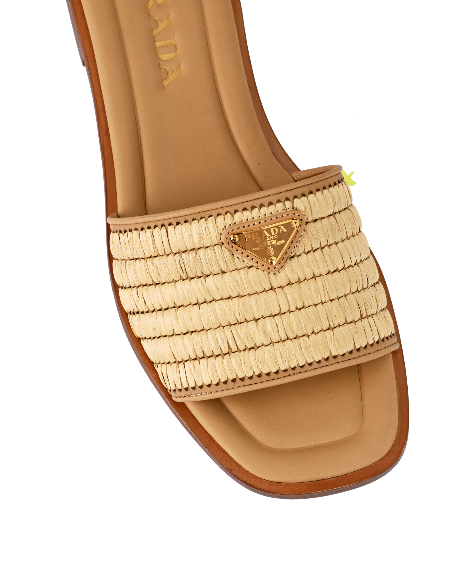 Pre-loved Prada Raffia Slides - £310