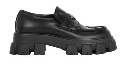 Prada Brushed Monolith Loafers, front view