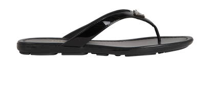 Prada Logo Sandals, front view