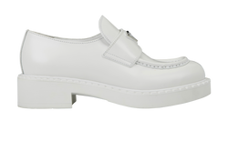 Prada Loafers, Leather, White, UK4, B/DB, 3*