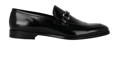 Prada Loafers, &pound;295, Shoes, Black, Leather, Front view