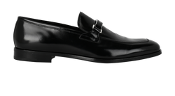 Prada Loafers, Mens, Leather, Black, UK8.5, DB/B, 3*