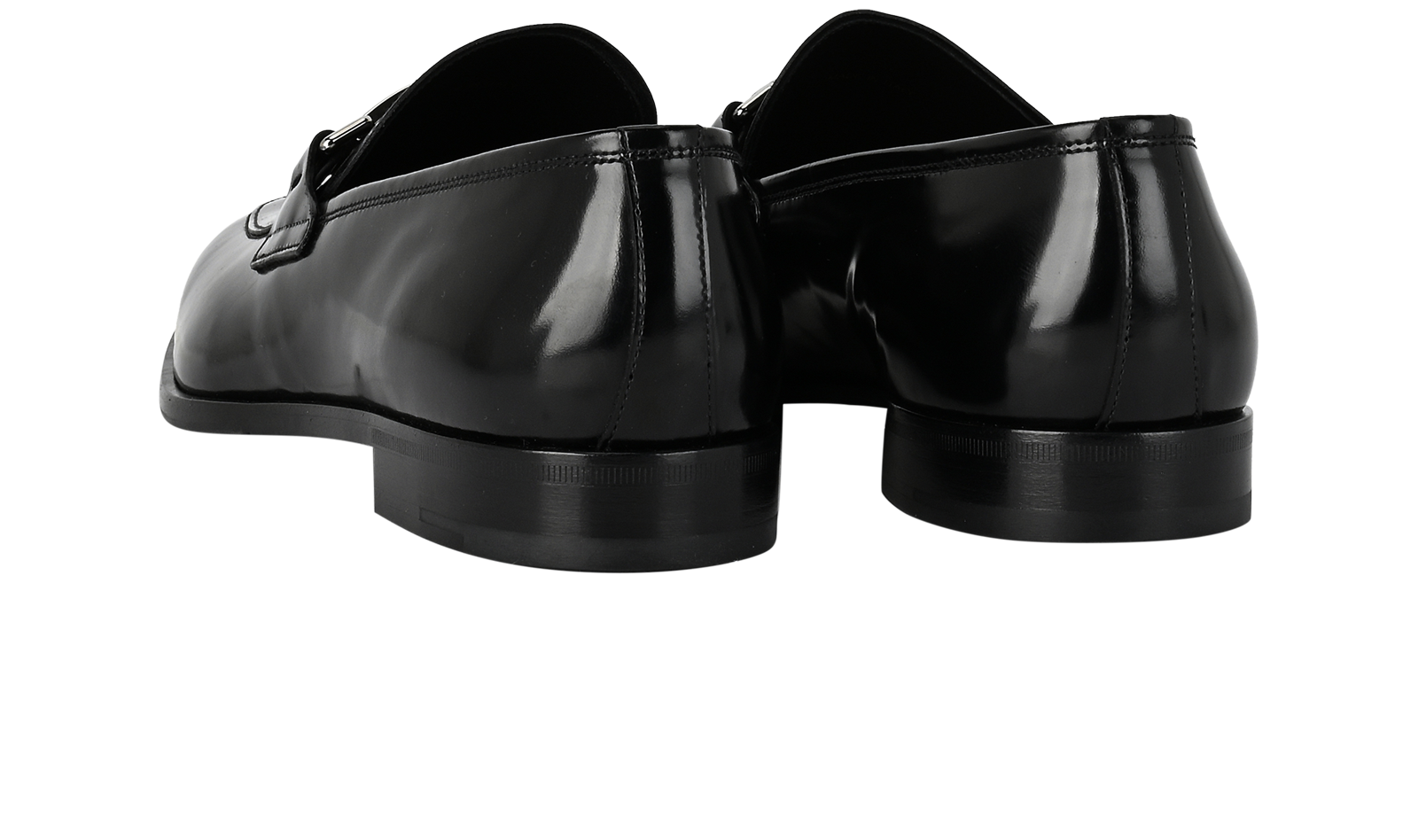 Prada Loafers, &pound;295, Shoes, Black, Leather, Back view