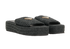Prada Crochet Flatform Slides, &pound;395, Shoes, Black, Raffia, Side view