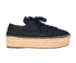 Prada Denim Espadrilles, &pound;220, Shoes, Blue, Cotton/Leather, Front view