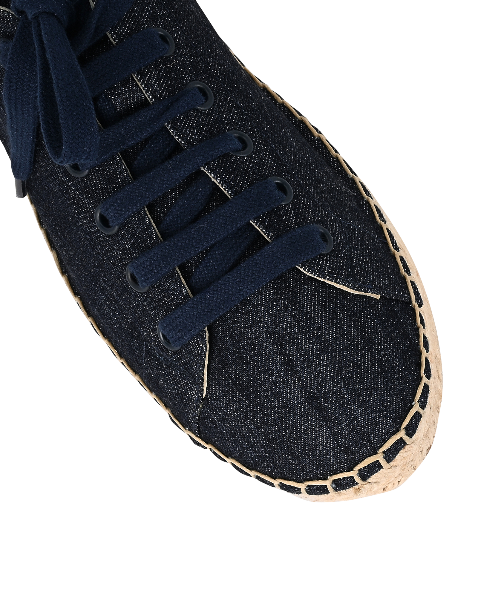 Prada Denim Espadrilles, &pound;220, Shoes, Blue, Cotton/Leather, Other view