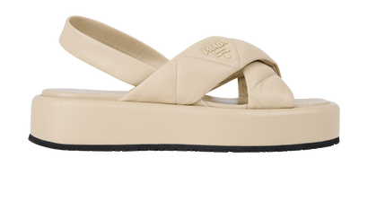 Prada Padded Sandals, front view