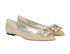 Roger Vivier Flower Strass Buckle Ballet Flats, side view
