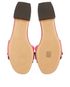 Salvatore Ferragamo Solar Bubble Gum Sandals, top view