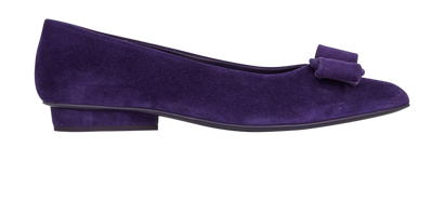 Salvatore Ferragamo Viva Bow Ballerina Flats, front view