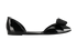 Salvatore Ferragamo Barbados Bow Flats, &pound;70, Shoes, Black, Rubber, Front view
