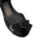 Salvatore Ferragamo Barbados Bow Flats, &pound;70, Shoes, Black, Rubber, Other view