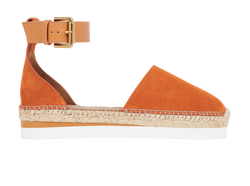 See By Chloe Glyn Sandals, Suede, Orange, UK4, 3*