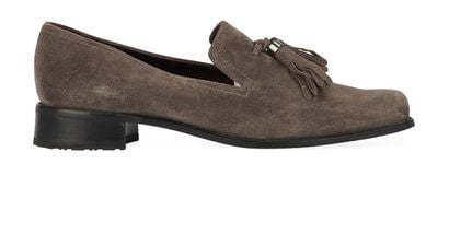 Stuart Weitzman Square Toe Tassel Loafers, front view