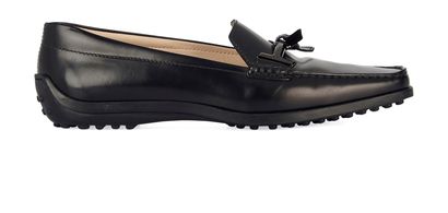 Tods T Bar Bow Loafers, front view