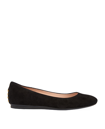 Tod's Studded Demi Wedge Ballerina Flats, front view