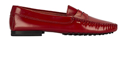 Tod's Driving Moccasins, leather, red, 4.5, 3*