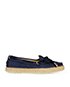 Tod's Navy Espadrille Shoes, front view