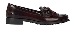 Tod's Tassel Loafers, Leather, Oxblood, 3, 3*