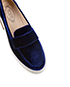 Tod's Blue Velvet Loafers, other view