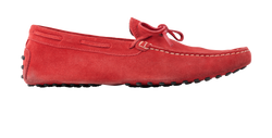 Tods Loafers, Mens, Suede, Red, UK8.5, 2*